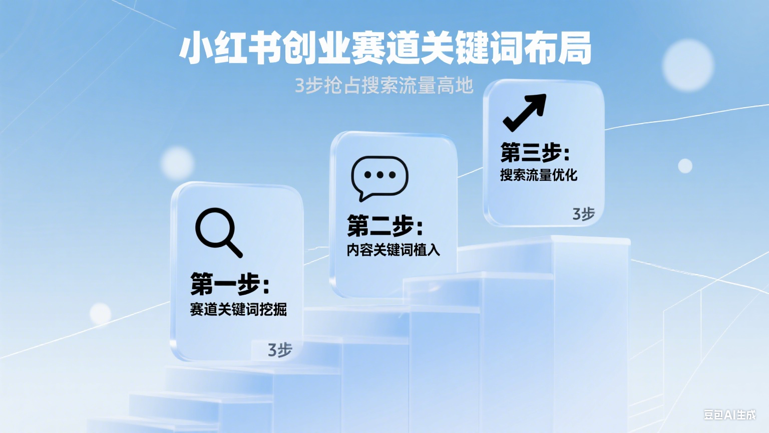 小红书创业赛道关键词布局：3步抢占搜索流量高地